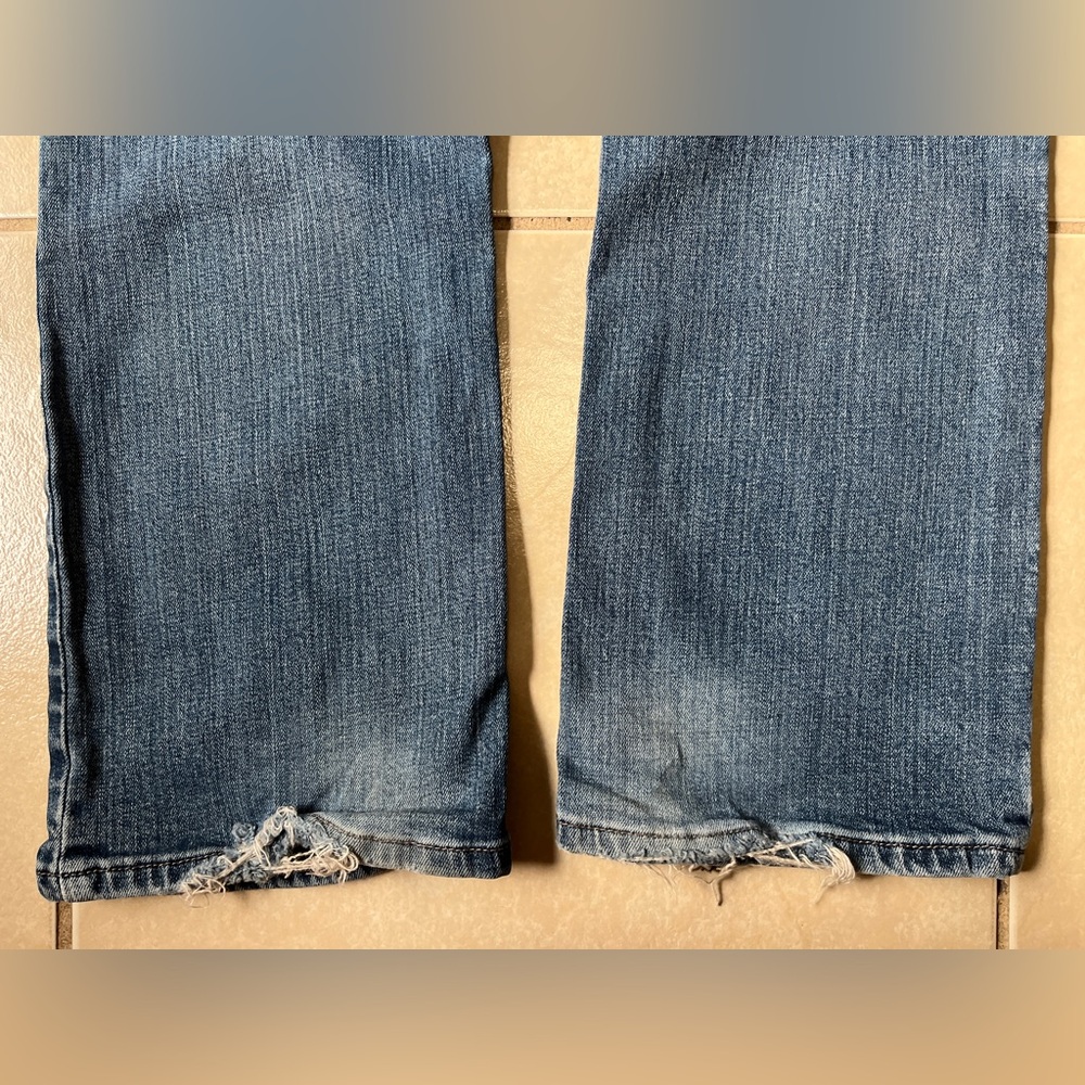 Vintage Arizona Men’s Jeans Bootcut Flare Denim Size 34x30 Mid Wash - Picture 13 of 15